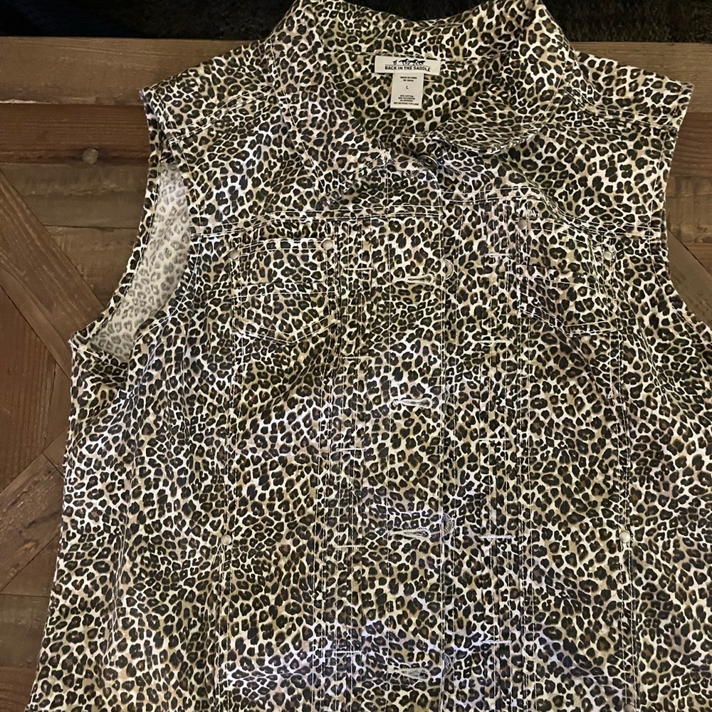 Leopard Print Women's Vest
